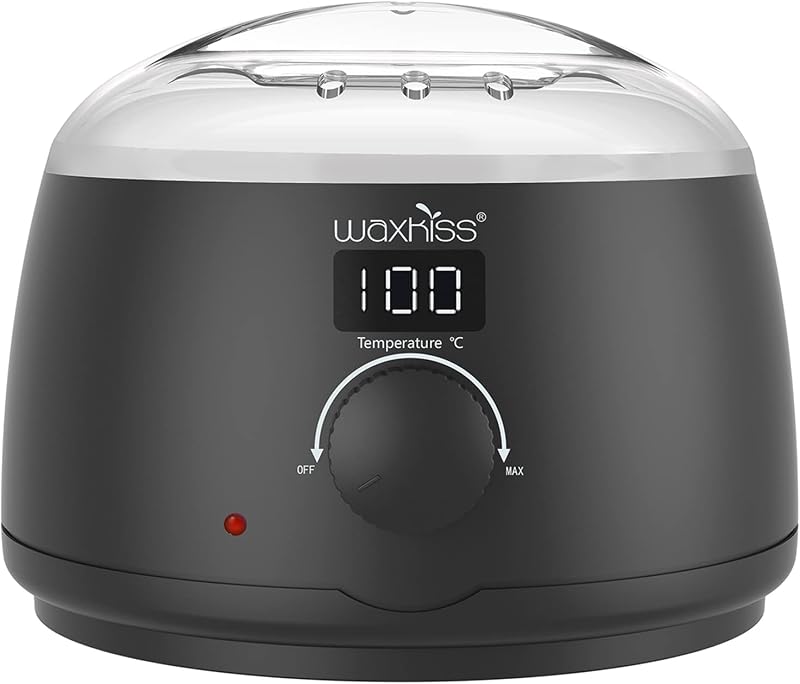 waxkiss Digital Hair Removal Warmer with See-Through Lid and 14oz Pot