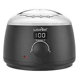 waxkiss Digital Hair Removal Warmer with See-Through Lid and 14oz Pot