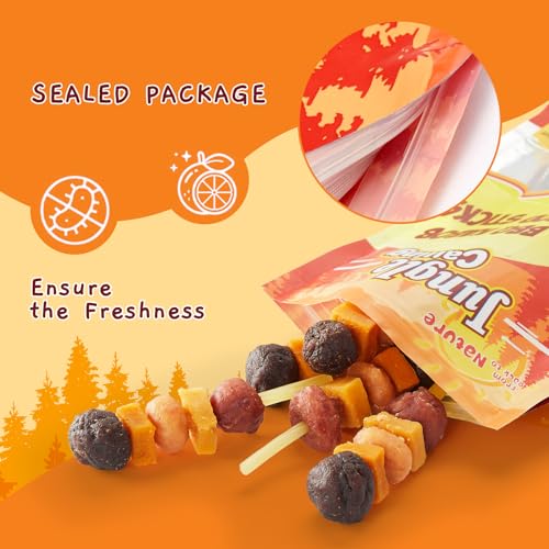 Image of Jungle Calling Dog Treats,Dogs Kabob with Cod Stick, Rawhide-Free Chews, Made with Chicken, Duck, Beef, Sweet Potato and Pumpkin