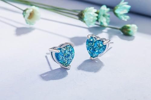 Onnzin Titanium Heart Earrings For Women Girls Hypoallergenic Pure Titanium Implant Grade Earrings For Sensitive Ears,Surgical Stainless Steel Stud Earrings Valentine’s Day Jewelry Gift #TOP6