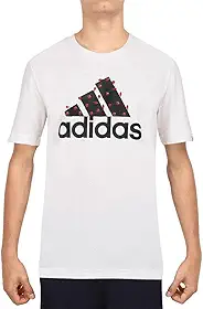 Camiseta Adidas Winter Holiday Lights Logo - Branca e Preta-m