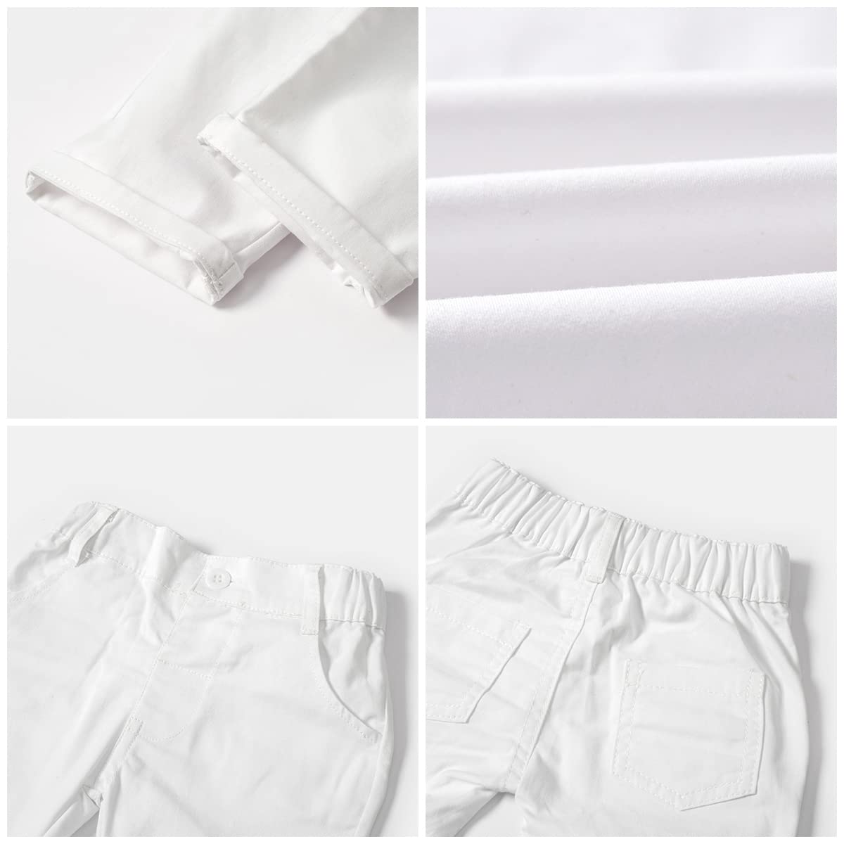 IBTOM CASTLE Completo da battesimo per bambini, con camicia e papillon, per matrimonio