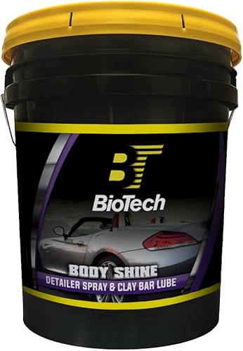 BioTech Body Shine Detailer Spray, lubricante en aerosol, brillo rápido, spray de detalles, cubo de 5 galones (2)