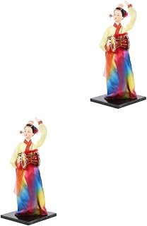 Abaodam 2 Pçs Boneca Hanbok Lembrancinhas De Casamento Presentes De Noiva Estilo Coreano Roupas De Casamento Presentes De Casamento Vestuário De Seda Boneca Coreana Bonecos Hanbok