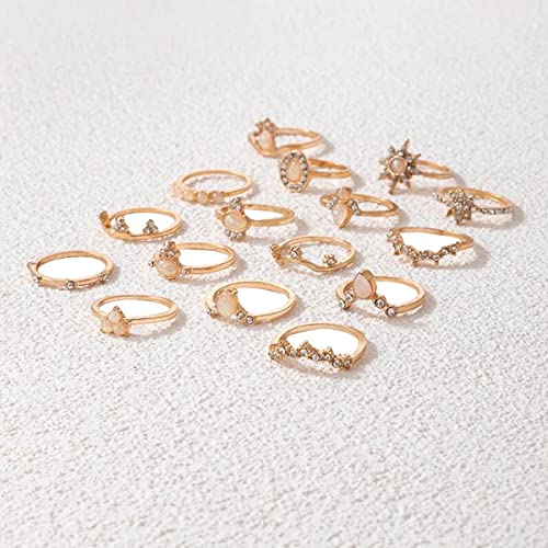 Contemporary Stackable Rings Set - Style 9