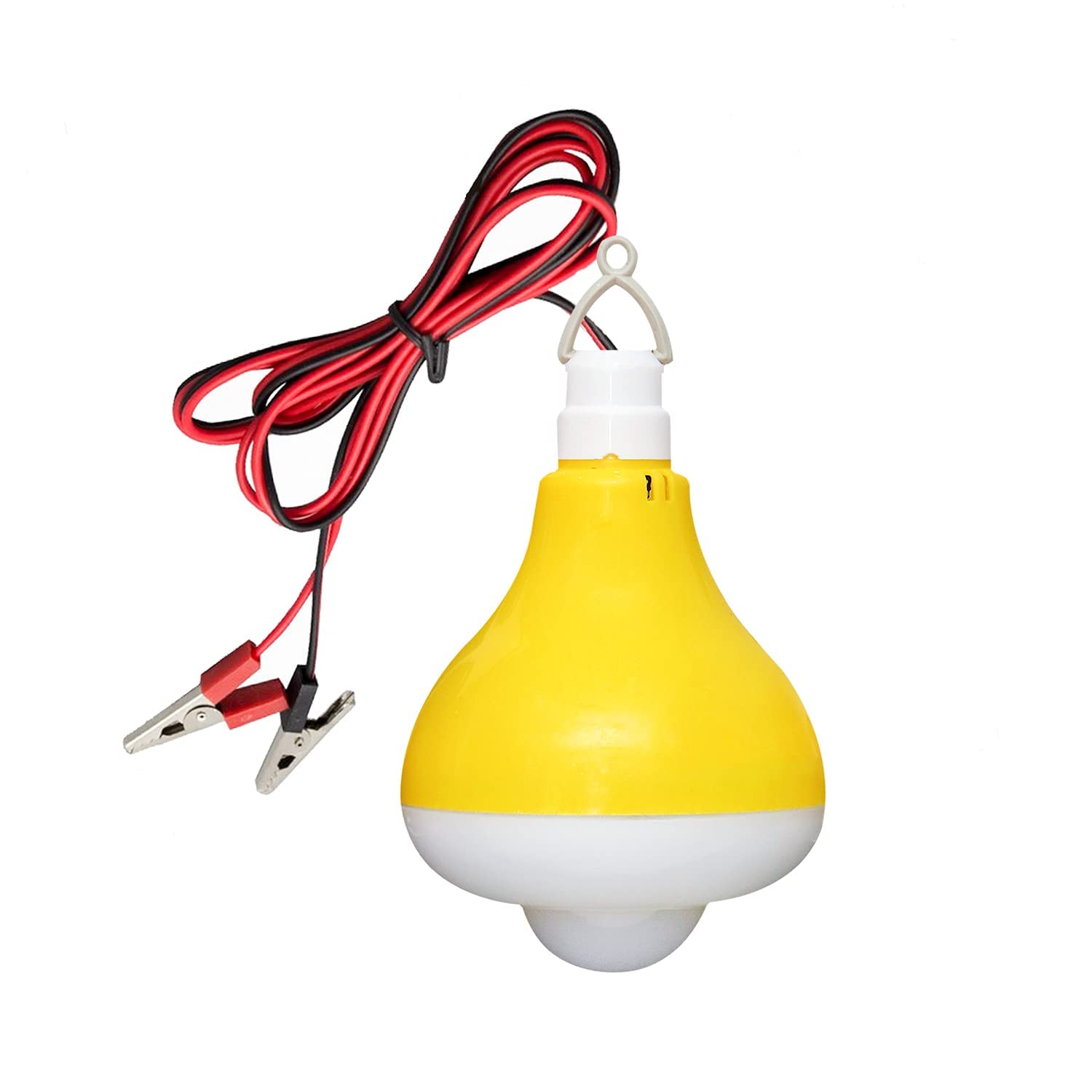 Electronic Spices Led Light Cool White Bulb with 1 Pair of Alligator Clip 24 Watt Dc Led Bulb Power savers SMD(White)