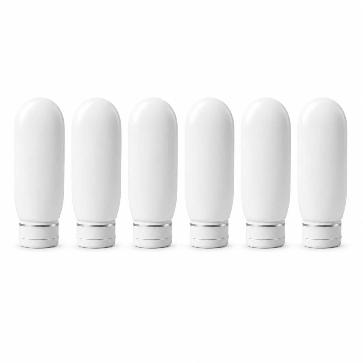 White Leaf 30 Pack 50ml/1.67oz Clear Empty Tubes Clear Squeezable Cosmetic Containers Refillable Plastic Tubes for Shampoo Facial Cleanser Makeup Sample-image-11