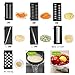 Jeslon Multifunction Vegetable Cutter Drain Basket Magic Rotate - Vegetable Cutter Julienne Grater and Chopper Vegetable Cutter with Food Strainer Fruit Colander Veggie Spiralizer
