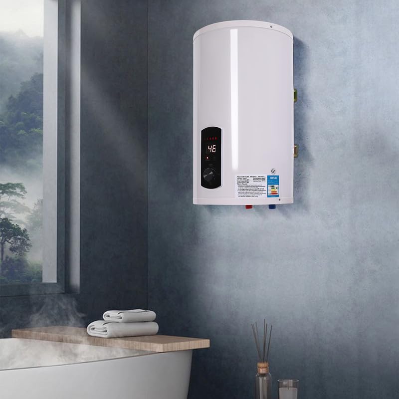 Calentador De Agua Eléctrico De 30 Litros Para Cocina Y Baño, Termo Eléctrico Compacto Con Indicador LED Y Control De Temperatura