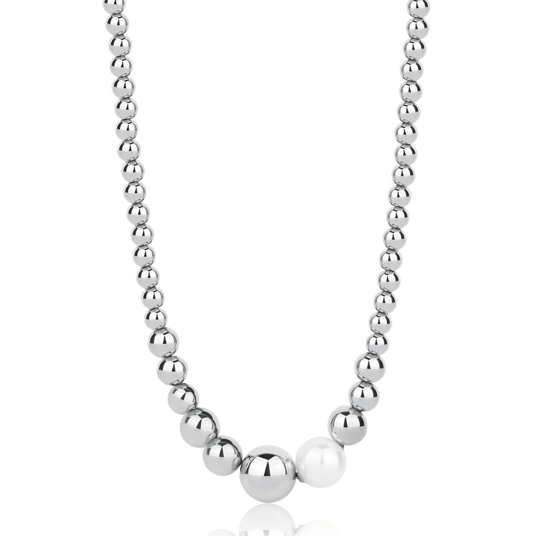 Brosway Collana Donna, Collana in Acciaio e Perle | Collezione Perfect - BPC01