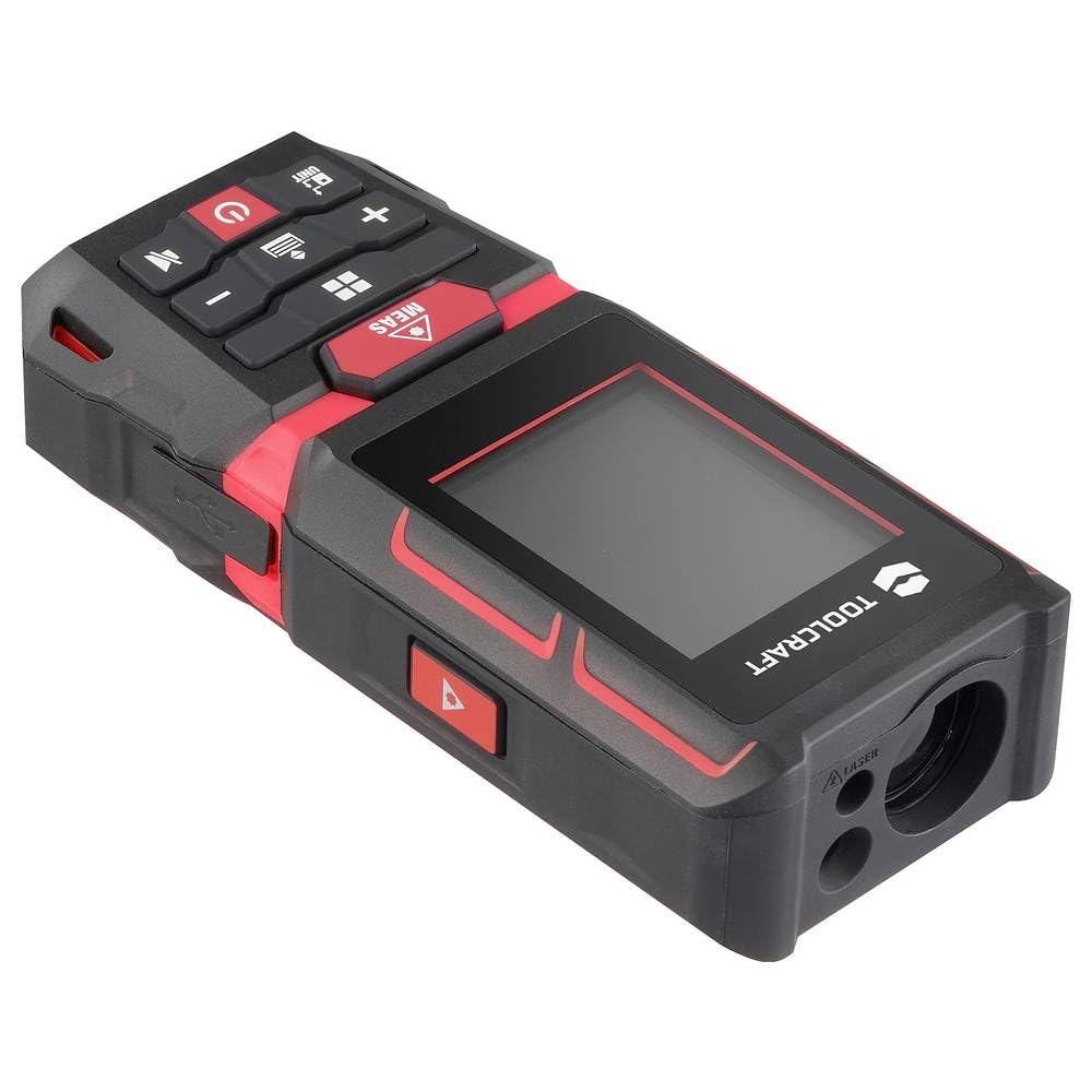 TOOLCRAFT Laser-Entfernungsmesser Li-Ionen Batterie Rechargeable 60m