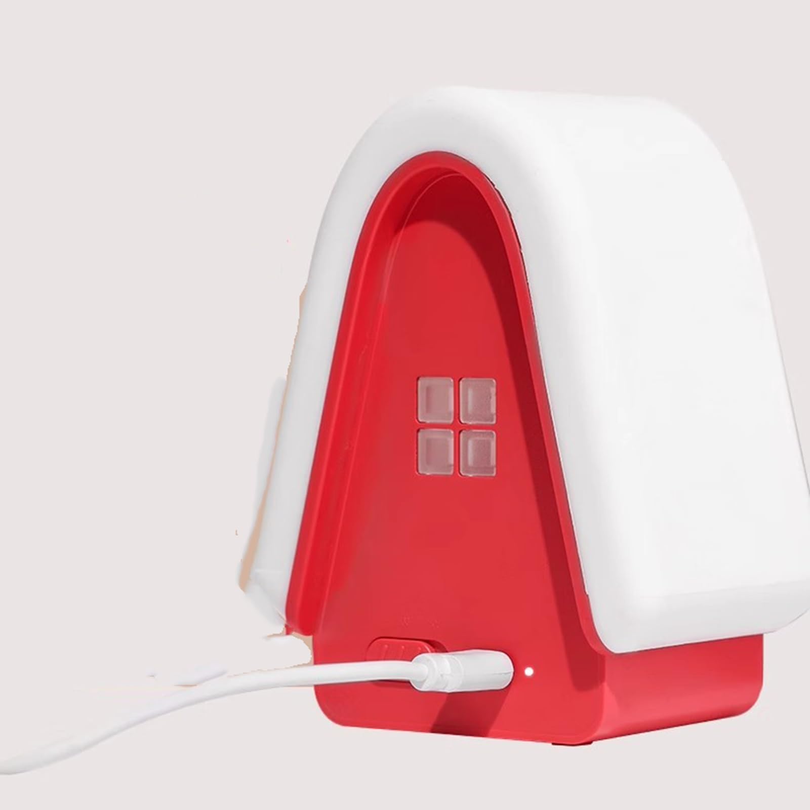 Tischlampen Schneehaus-Nachtlicht-Timing, wiederaufladbarer Begleiter, schlafende Still-Tischlampe, Kinderzimmer, niedliche dekorative Ambiente-Tischlampe, dimmbar Innenbeleuchtung (Color : B)