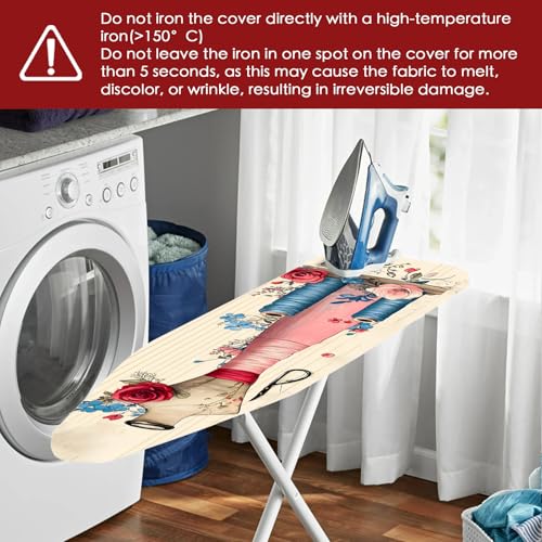 Image of Nuxovilar Sewing Mannequin Ironing Board Cover 15x54 Inches Polyester | Iron Pad Scorch Guard laundry helper protective board shield home laundry room craft studio (Sewing Mannequin)