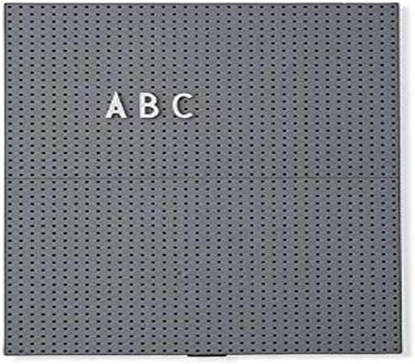 Design Letters Felt Letter board | A4 Message board | Changeable Letter board for everyday use | Use as menu board in kitchen, announcement board for baby shower, wedding, or office décor | Dark Grey