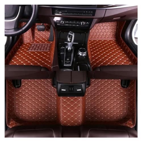 Tapis Voiture de Luxe Maserati Levante Set Protection Intérieur Élégant Marron LHD