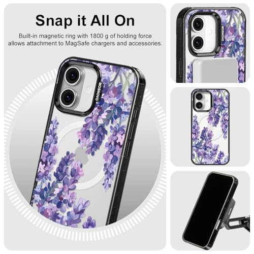 Coque Magnétique iPhone 16 Antichoc Lavande Protection Militaire - 6