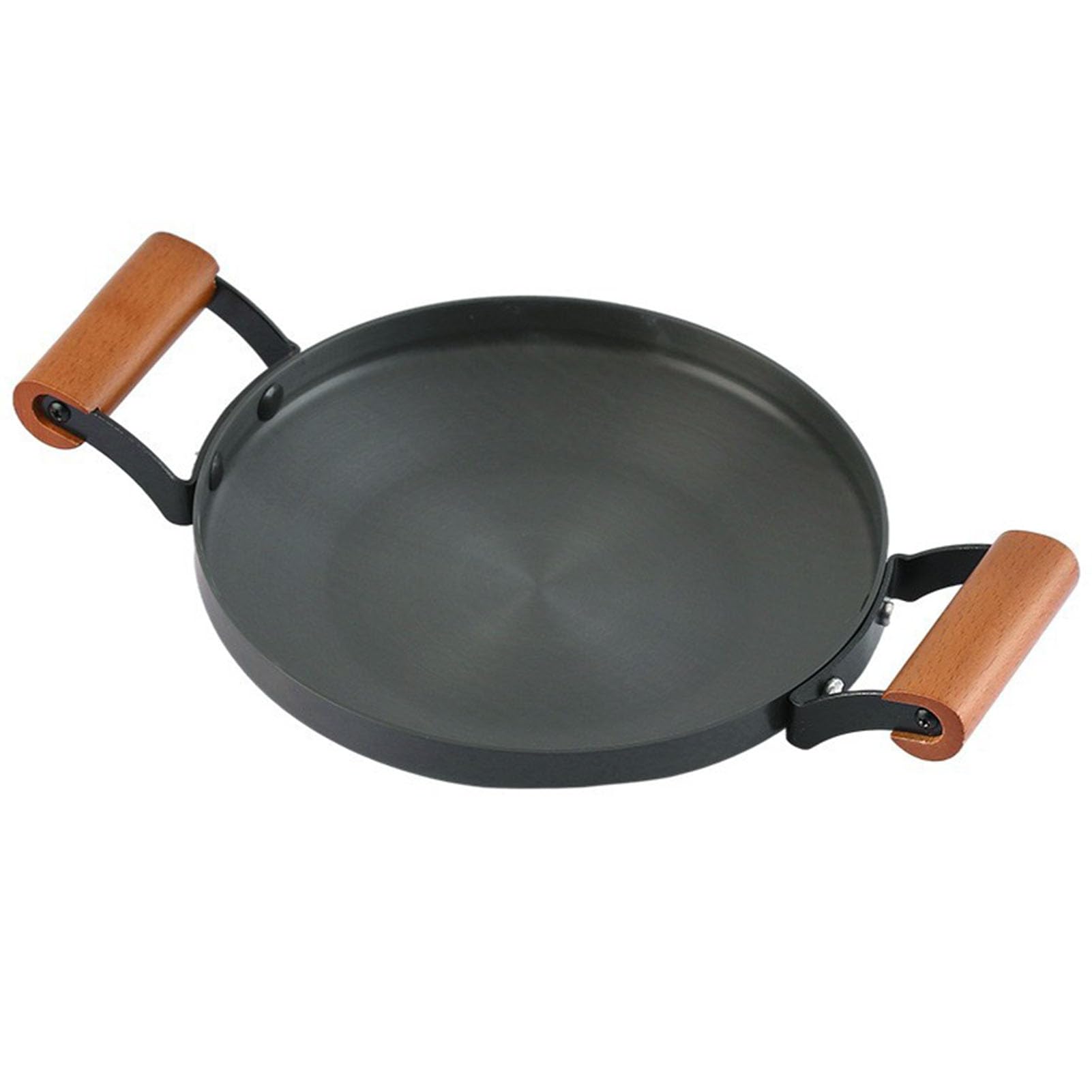 Nikou Sartén multifunción de aleación de aluminio para inducción, asas dobles, 26 cm, adecuada para cocina doméstica y comercial, sartén coreana