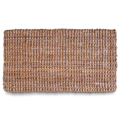 Jute Doormat 30x17 Inch, Jute Entryway Rug, Braided Doormat, Natural