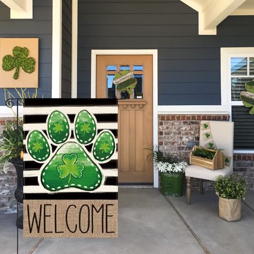 Drapeau de jardin St Patrick double face finitions haut de gamme