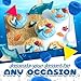 Blue Sharks Gummy Candy, Blue Raspberry Flavor (1 Pound Bag)