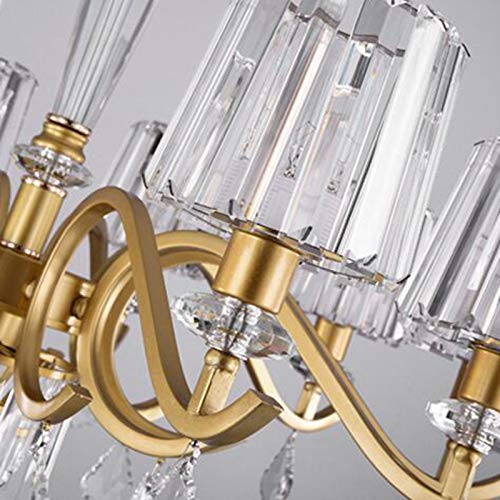 Lustre ajustable doré de 80 cm pour sublimer les plafonds bas et hauts