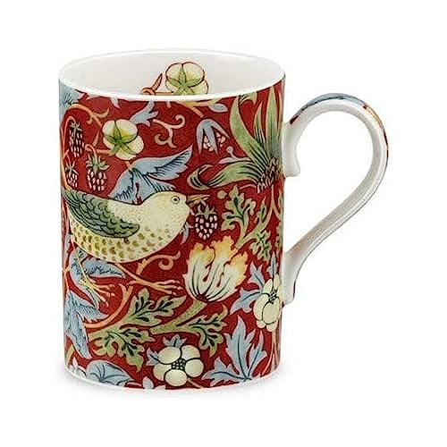 Portmeirion 4219729 Strawberry Thief Mug, 0.35L Red