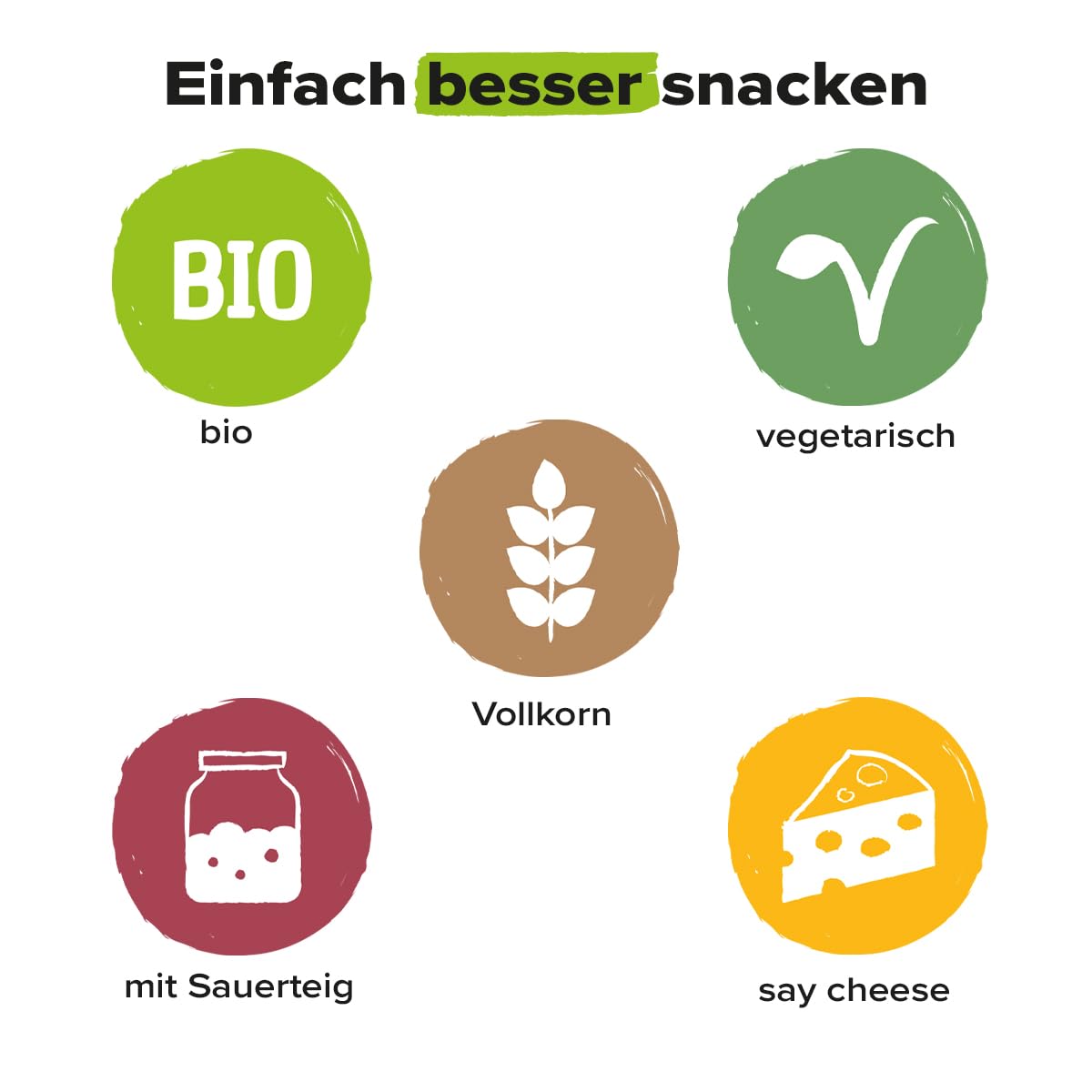 Dr. Karg’s BIO Rustinis Vollkorn-Knabberei Tomate & Emmentaler - knusprig, vegetarisch, Vollkorn Knuspergebäck, fruchtigen Tomaten & würzigem Emmentaler, ofengebacken, ohne Zusatzstoffe, 12x125g