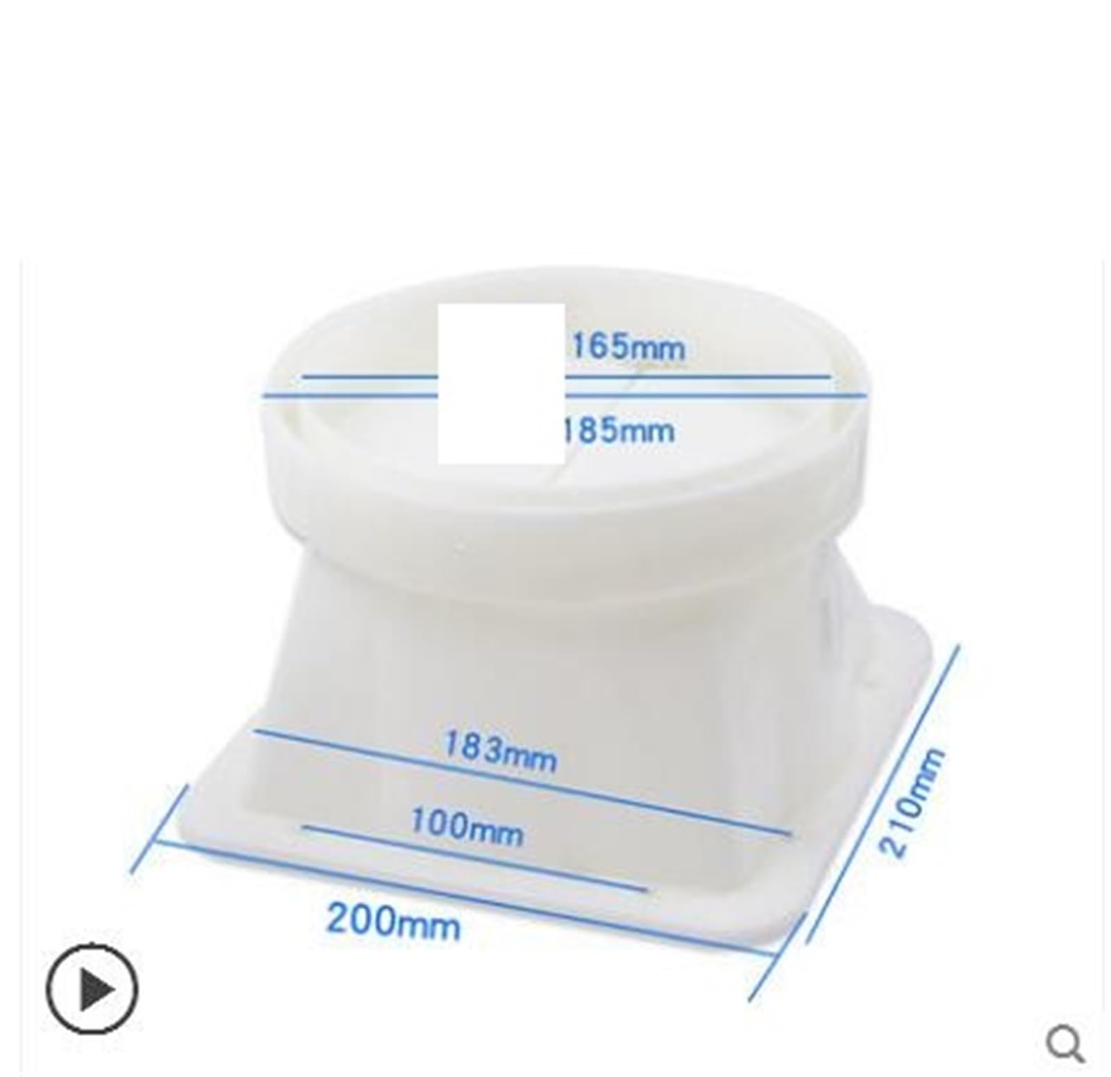 rejilla de ventilación ajustable Soporte De Base For Tubo De Escape, Conector De Tubo De Aluminio, Piezas For Campana Extractora De Cocina, Válvula De(7 layers)