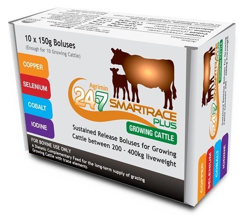 Agrimin - 24-7 Smartrace Plus Bolus for Growing Cattle x Size: 10 Pack