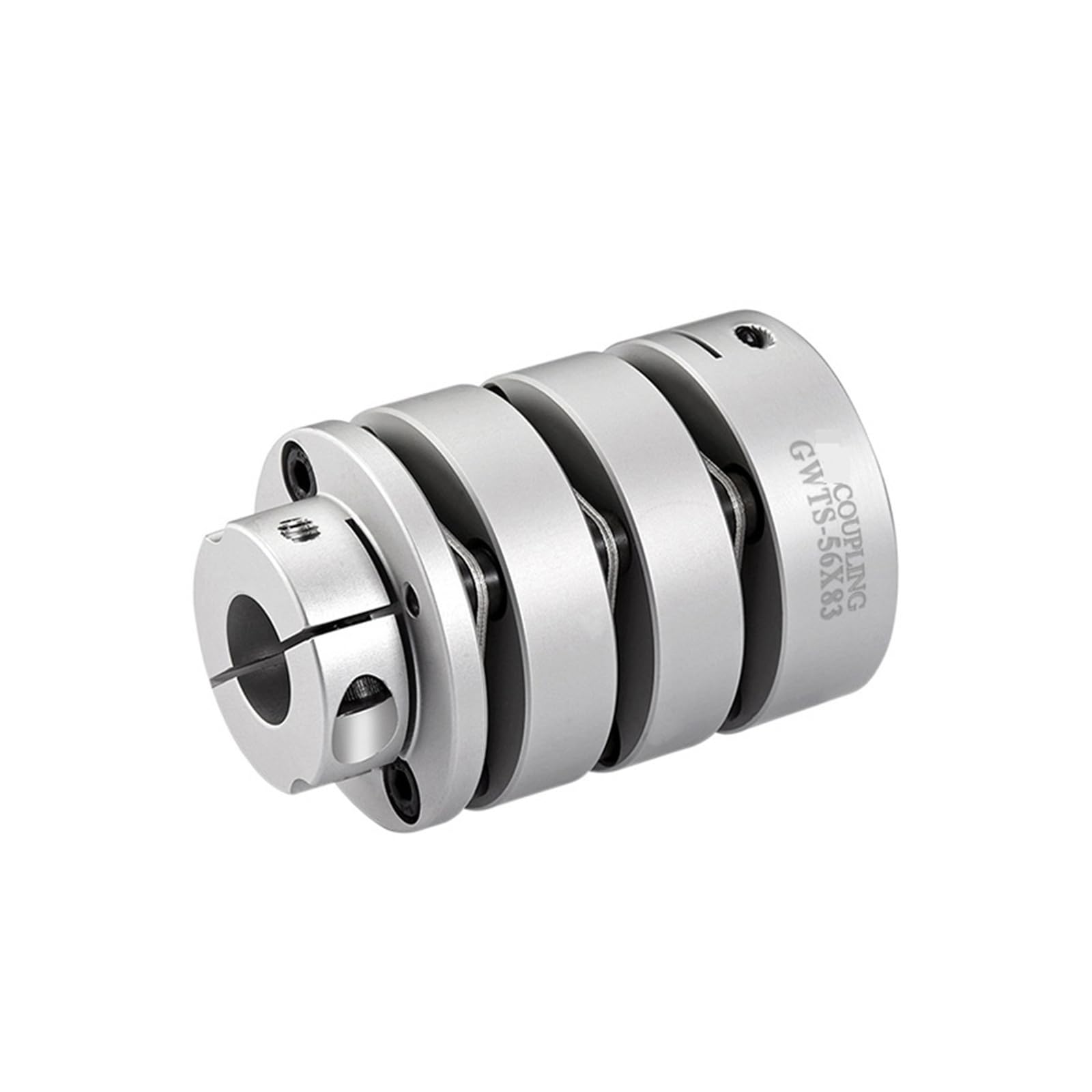 UAMOU Flexible Wellenkupplung mit DREI Membranen, Aluminiumklemme for Encoder-Paar, Schrittmotor, Schnellkupplung for CNC-Maschine Cheerfully (Size : 126x142(19-45)(19-55)
