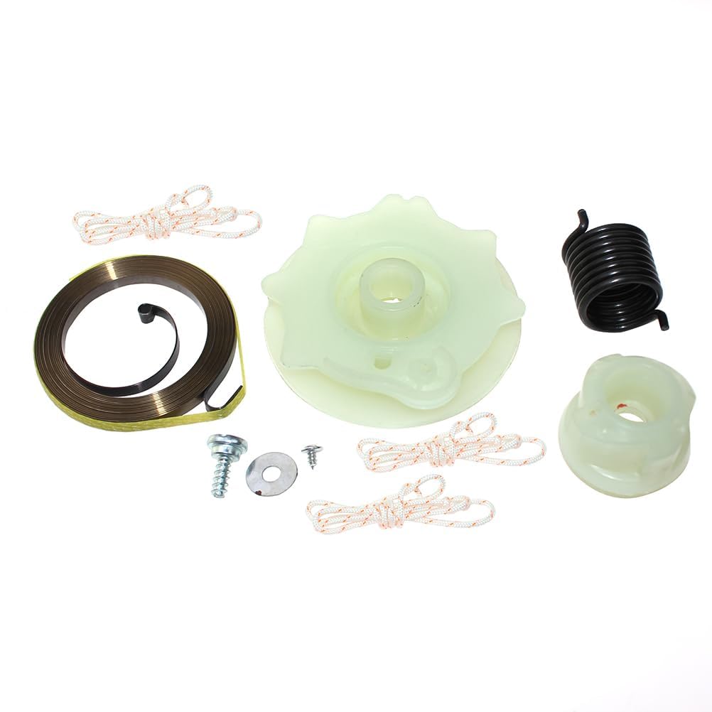 Recoil Starter Pulley Spring Rop for Husqvarna 120 Mark II,120E Mark II,137,137E,142,142E,235,235E,236,236E,240,240E,Jonsered CS2138,CS2318C,CS2234,CS2234S,CS2238,CS2238S,530071966