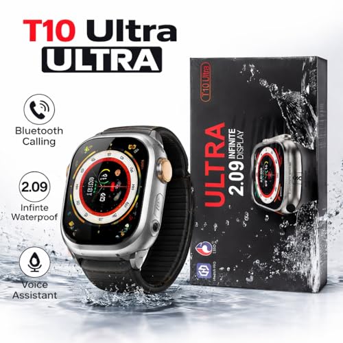 Image of ar T10 Ultra 2.09 inch Infinite Display Smart Watch | Bluetooth Calling Smartwatch | Fitness Tracker with Heart Rate Monitor, Sports Modes & Notifications