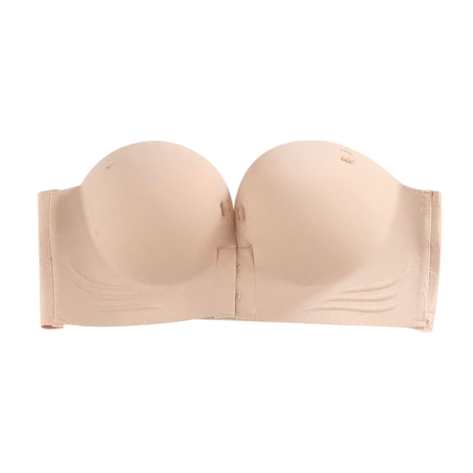 YSJNHX Biustonosz Bandeau Damski wyściełany Push Up Bezszwowe topy Niski tył Duże sportowe UK Plus rozmiar biust Bestie Moda Miękki komfort Wbudowane biustonosze