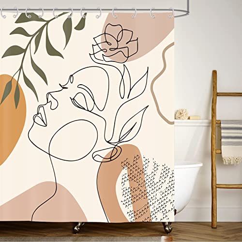 ASDCXZ Boho Shower Curtain 180x200 cm, Waterproof Fabric Shower Curtains - Image 4