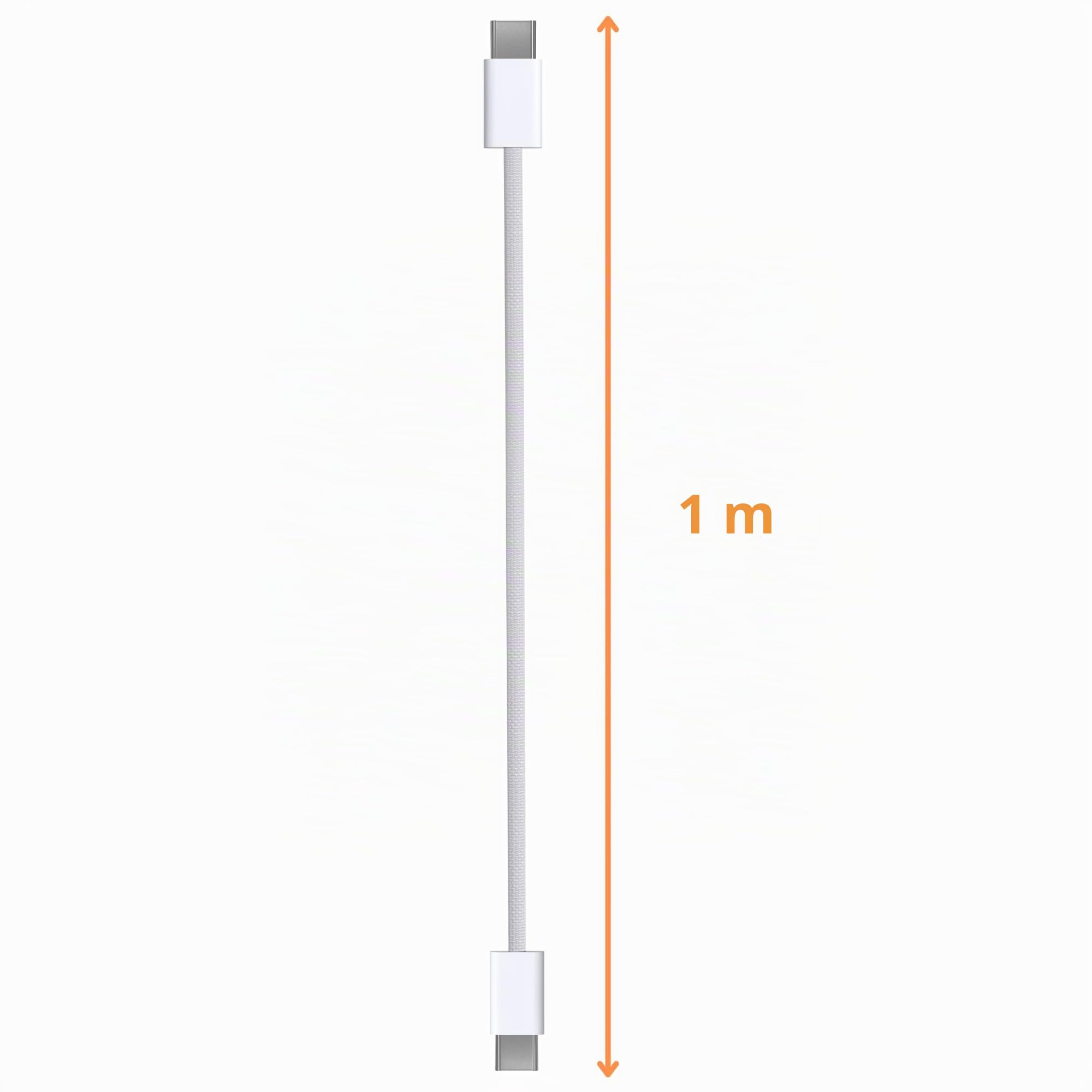 PHONILLICO Cavo USB-C USB-C per iPhone 16/16 PLUS/16 PRO/16 PRO MAX/15/15 PLUS/15 PRO/15 PRO MAX - Cavo in nylon intrecciato 1 metro