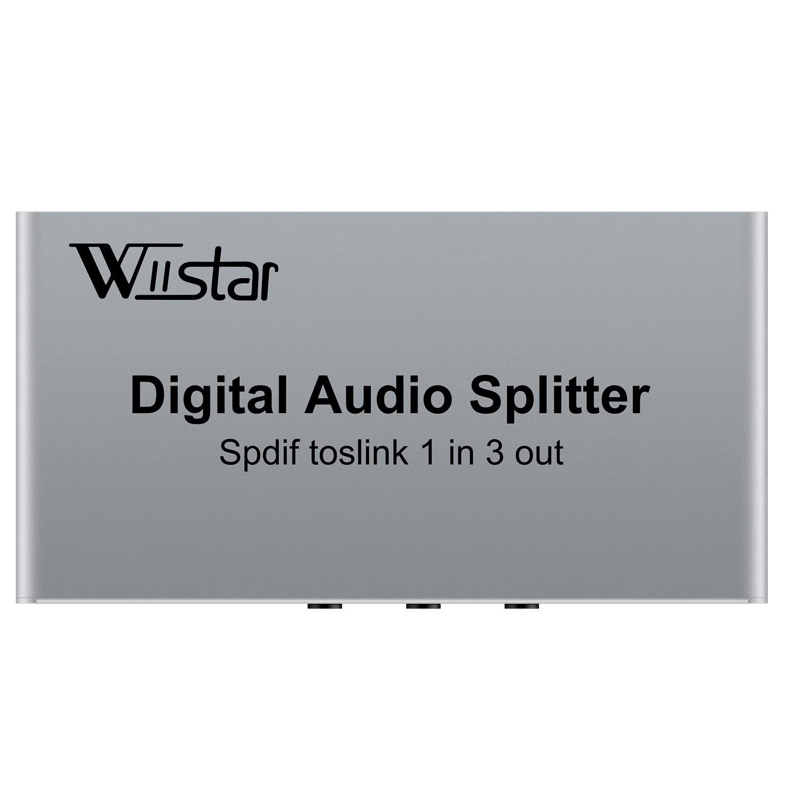 Wiistar Divisor de Audio óptico Digital 1 en 3 Salidas SPDIF TOSLINK Divisor de Audio Digital óptico 1x3 Compatible con Formato de Audio LPCM2.0 DTS Dolby Digital para Xbox Blue-Ray DVD HDTV