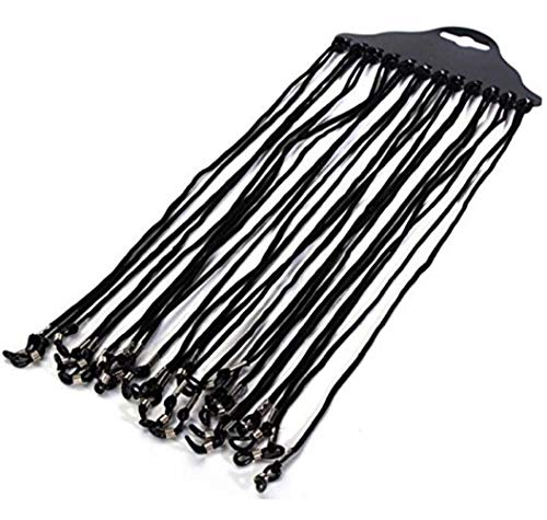 12Pcs Black Nylon Braided Eyeglass Strap Non-Slip Eyewear Retainer Eyeglass Chain Glasses Strap Cord Eyeglass Holder Lanyard Rope Reading Glasses Sunglasses Neck Strap Holder 12Pcs Black Nylon Braided Eyeglass Strap Non-Slip Eyewear Retainer Eyeglass Chain Glasses Strap Cord Eyeglass Holder Lanyard Rope Reading Glasses Sunglasses Neck Strap Holder