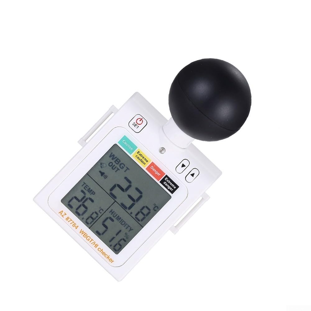 Indice digitale termico per sport all'aria aperta - Rilevatore di stress termico indossabile con allarme regolabile 70 x 60 mm