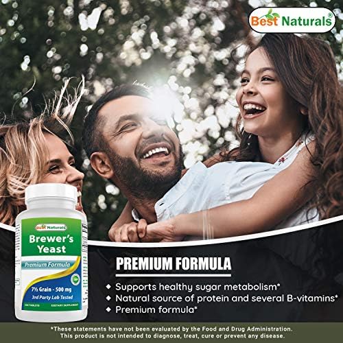 Miniatura 4 de Best Naturals, Brewers Levadura, 7-12 granos con vitamina B1, vitamina B2, 1000 mg 240 tabletas (240 unidades (paquete de 3))
