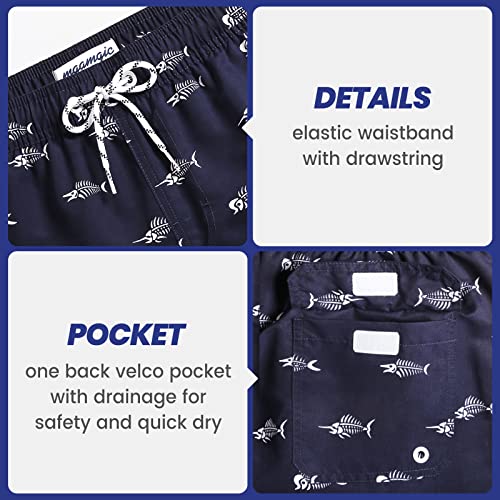 Image of maamgic Mens Slim Fit Swim Shorts Swim Trunks 7 inch Quick Dry Mens Bathing Suits with Mesh Lining
