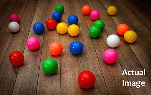 Image of EEVOVEE, 50 Pcs 8 cm Big Large Size Soft Safe Multi Colour Plastic Pool Balls for Kids, Soft Balls for Kids.BPA-Free and Non-Toxic Plastic Balls for Kids ISI 9873 Safety Certified