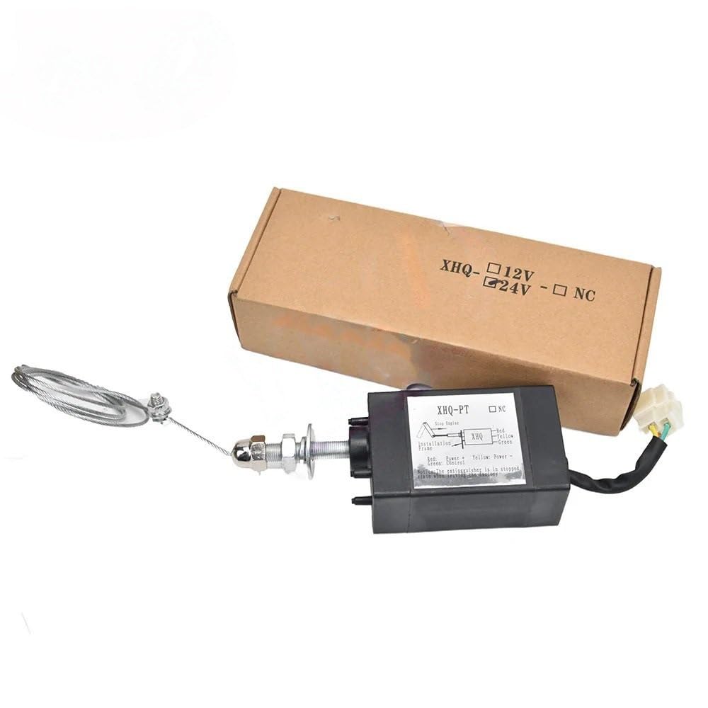 Paliwo Elektrozawór Zatrzymujący Elektromagnetyczny Odcinający Dopływ Paliwa Do Silnika 12 V 24 V Zestaw Elektrozawór odcinający paliwo(XHQ-PT Normal close,12V)