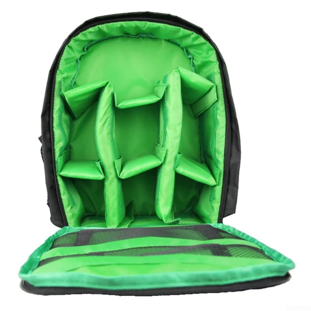 Zaino impermeabile per fotocamera DSLR con supporto per treppiede, borsa a tracolla in nylon per Canon per obiettivi Sony e Olympus, custodia da viaggio (viola)