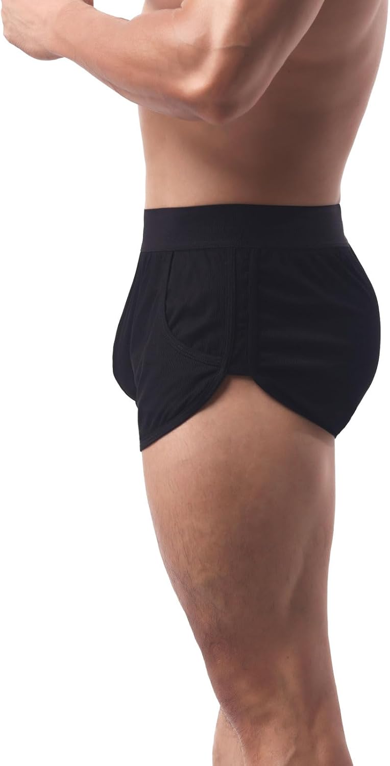Summer Code Men's Boxers Shorts Breathable Ribbed Underwear Moisture-Wicking Comfortable Lounge Underpants - Image 4