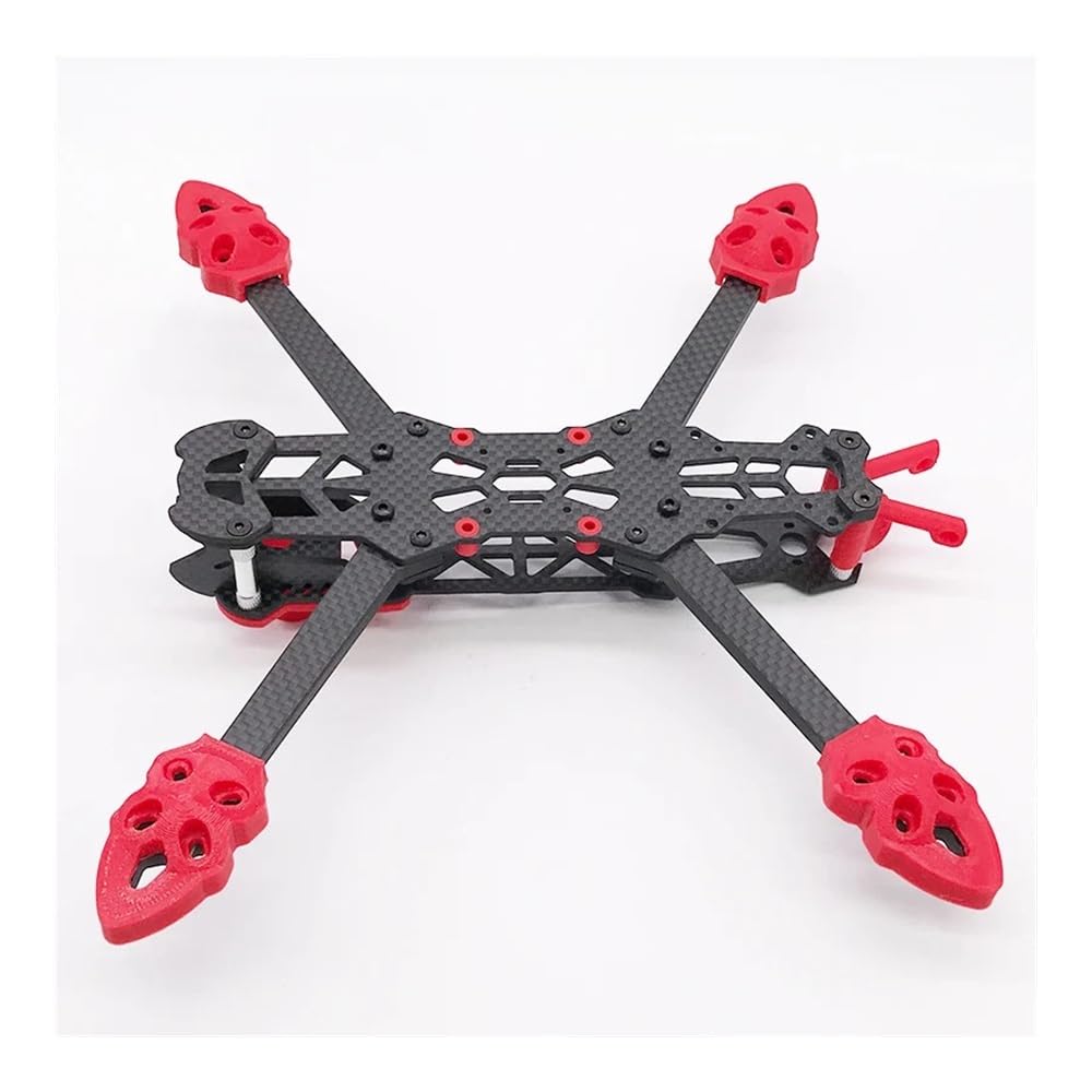 Convient for Le kit de Cadre de 5 Pouces en Fibre de Carbone RC Drone Freestyle FPV Racing Quadcopter avec des pièces de Support imprimées en TPU 3D(Mark4 Frame)
