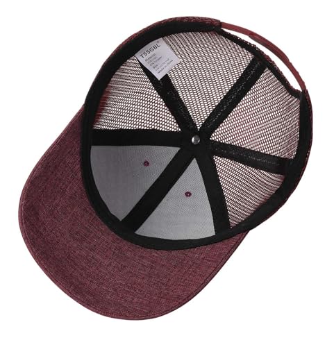 Image of TSSGBL M, L, XL, XXL Snapback Trucker Hats Baseball Caps Adjustable Blank Mesh Back Ball Caps for Men Women
