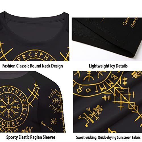 Ultra Soft Compression Shirt, Rash Guard Men Jiu Jitsu Short Sleeve Design 3D Viking MMA Compression Shirt 6
