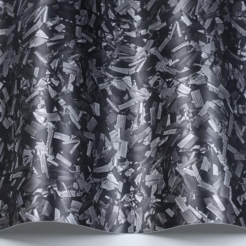 Image of Lypumso Forged Carbon Fiber Vinyl Wrap, Matte Grey Vinyl Film Roll with Bubble Free Air Release Technology, Premium Self Adhesive Automotive DIY Sticker for Car Interior Exterior (1ft x 10ft)