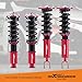 maXpeedingrods Coilovers for Honda Accord 1990-1997 DX/EX/LX CB7 CD5 CD7, for Acura CL 1997-1999, Height Adjustable Suspension Struts, Preset Damping Lowering Kit Red