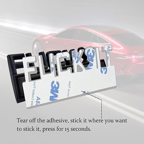 Miniatura 3 de Emblema de edición Fuck IT, emblemas exteriores de automóvil, calcomanía 3D, emblema de edición Fuck-IT, calcomanía de insignia de guardabarros 3D,